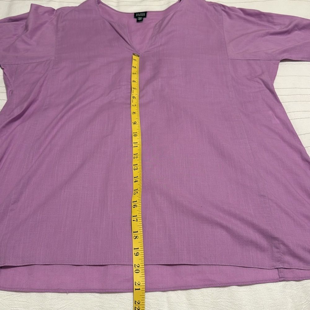Eileen Fisher Cotton Long Sleeve Relaxed Tunic - Picture 4 of 7